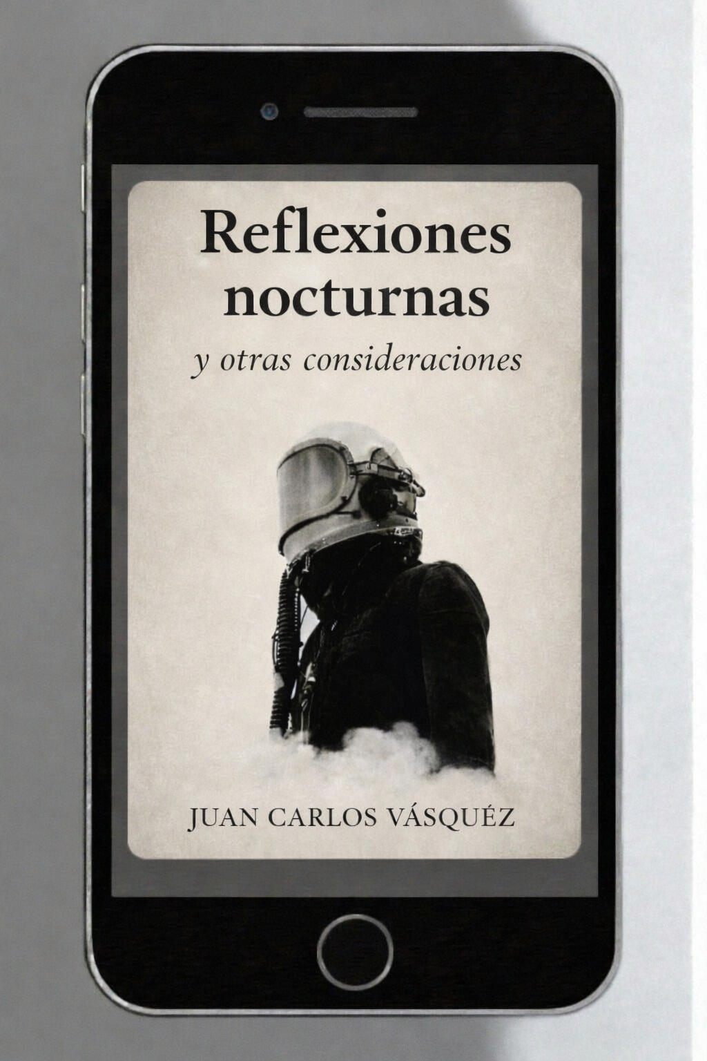 "Portada del libro Reflexiones nocturnas y otras consideraciones de Juan Carlos Vásquez. Una serie de crónicas y relatos que exploran pandemias, encierros y el miedo como control social. Edición revisada, 2025."